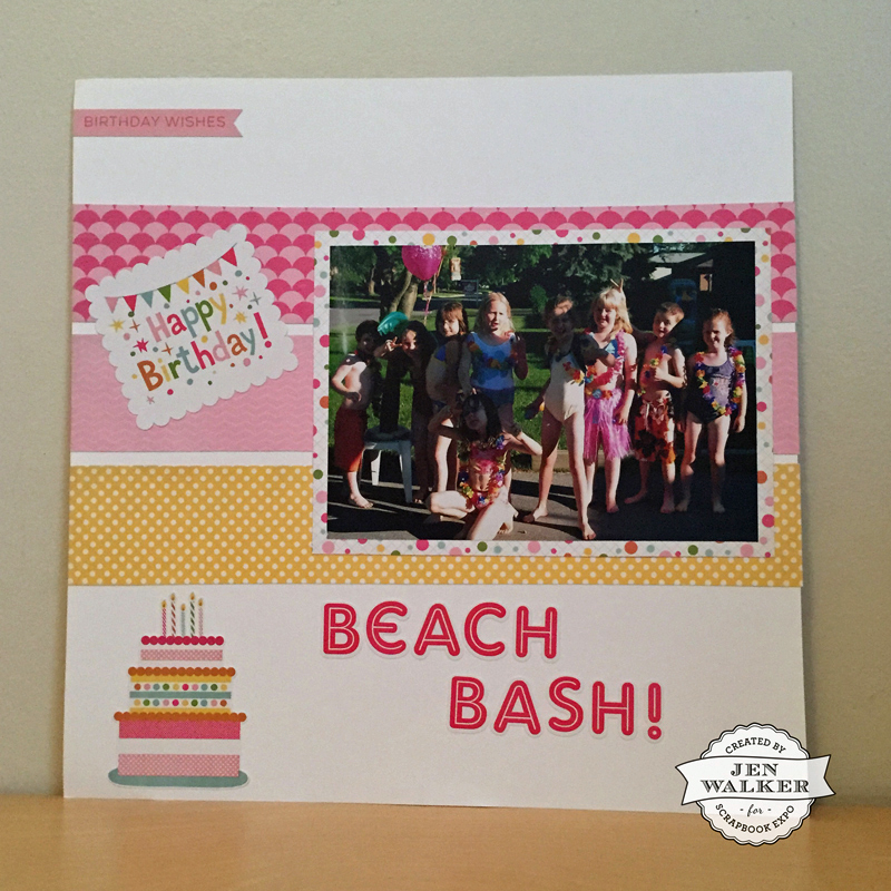 Beach Bash by Jen Walker for Scrapbook Expo - Weekly Scrapper
