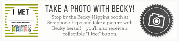 Take a photo with Becky Higgins