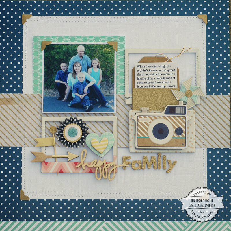 Scrapbooking process video created by @jbckadams for Scrapbook Expo