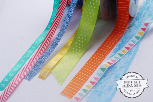 Card Created with Scraps of Ribbon – Stamp & Scrapbook EXPO