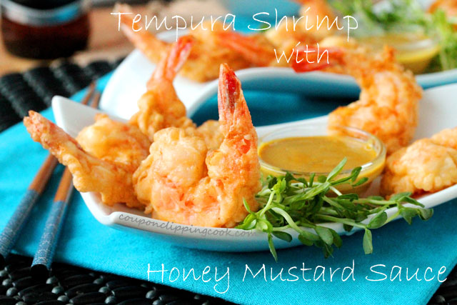 Tempura Shrimp with Honey Mustard Dipping Sauce