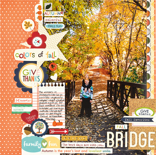 Fall Bridge by Jennifer Larson