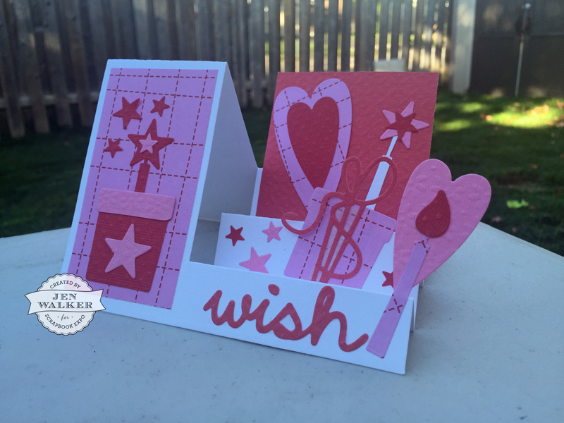 Spellbinders Wish card by Jen Walker