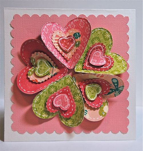 Applique Heart card by Kimber McGray