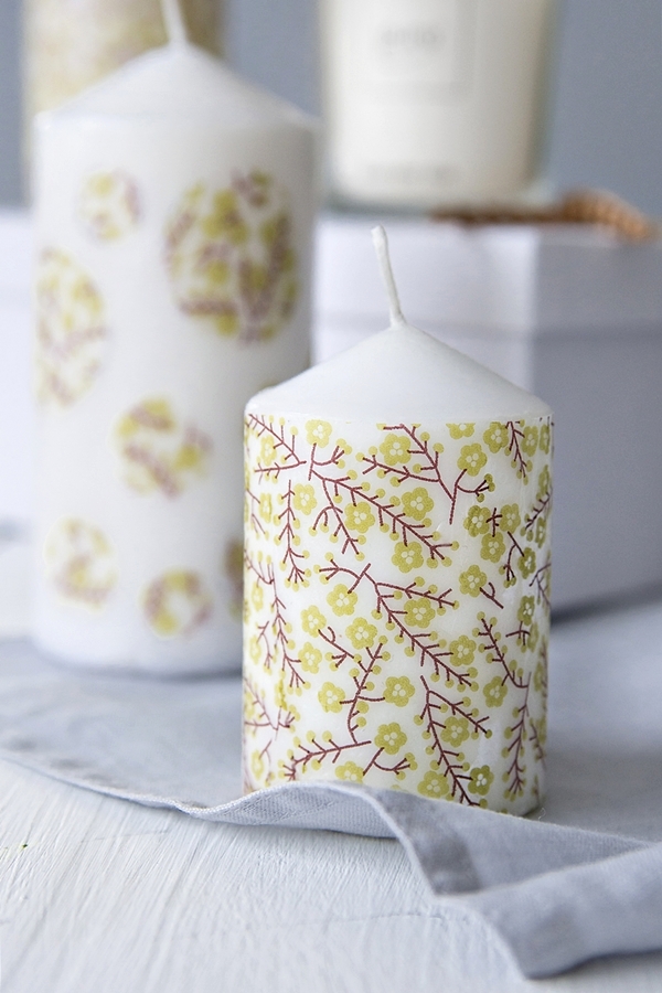 Decoupage On Candles