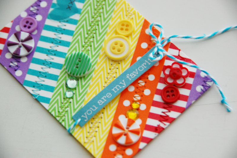 roree rumph_rainbow_washi tape_gift bag_step 8