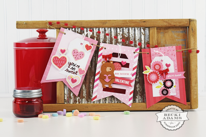 Valentine's Banner by @jbckadams for @scrapbookexpo