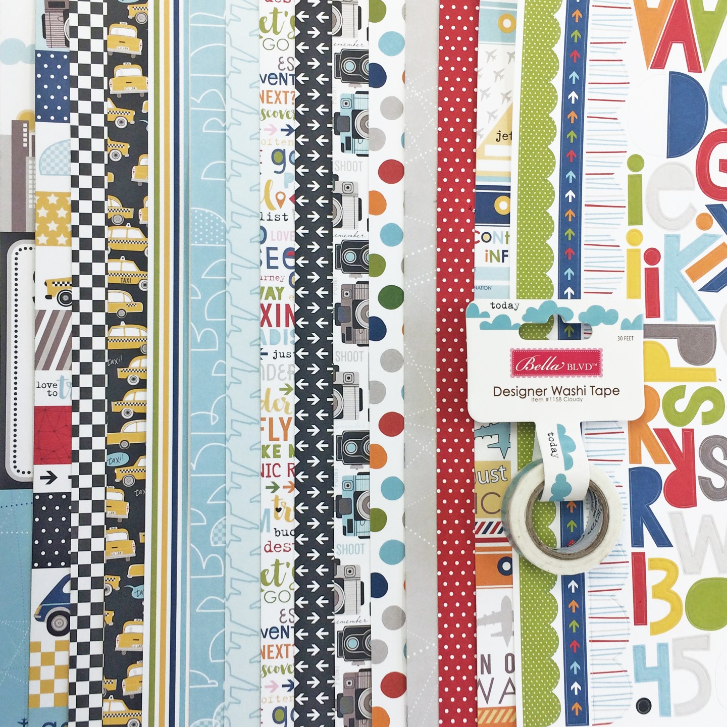 Bella Blvd prize - Let's Go Collection and coordinating Washi Tape