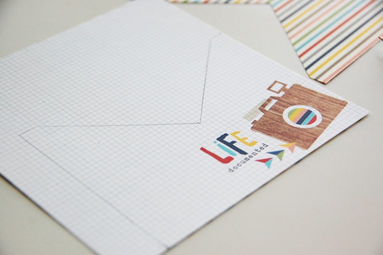 Envelope Accordion Mini Album Stamp & Scrapbook EXPO