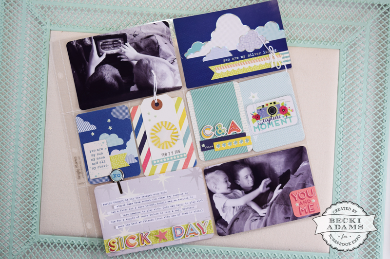 Boy Themed Pocket Page layout by @jbckadams for @scrapbookexpo