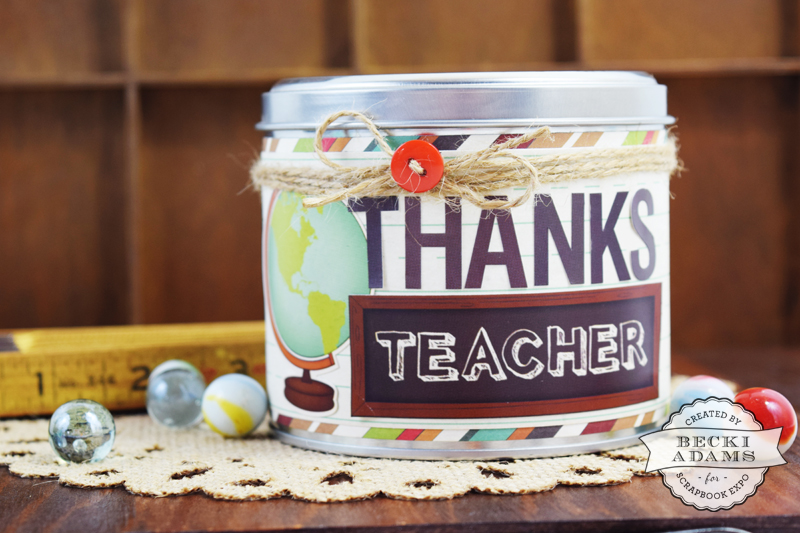 End of the year teacher gift by @jbckadams for @scrapbookexpo