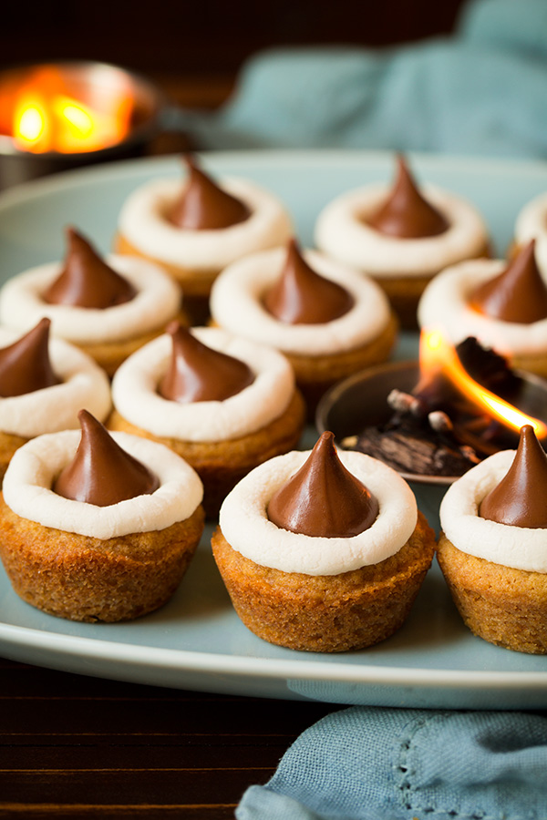 Mini S'mores Cookie Cups
