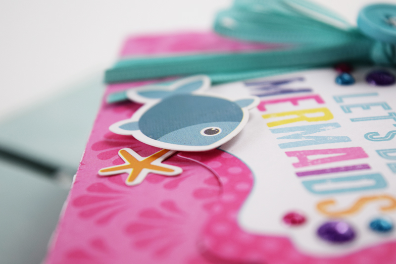 Mermaid Party Favor created by @jbckadams for @scrapbookexpo using products from @echoparkpaper