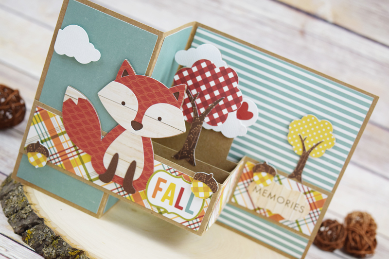 Fall Pop up card by @jbckadams for @scrapbookexpo using products from @echoparkpaper #papercrafting #cardmaking #echoparkpaper #scrapbookexpo