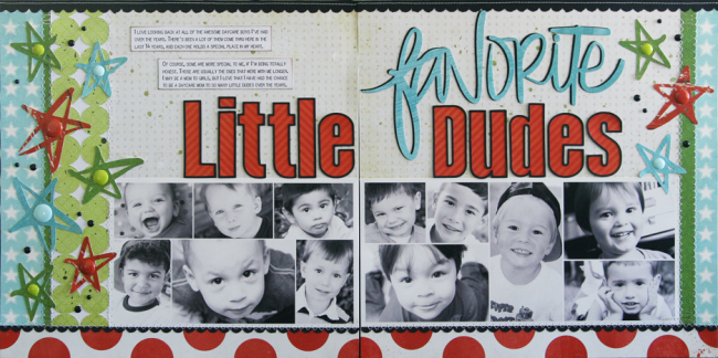 Favorite Little Dudes layout by Laura Vegas