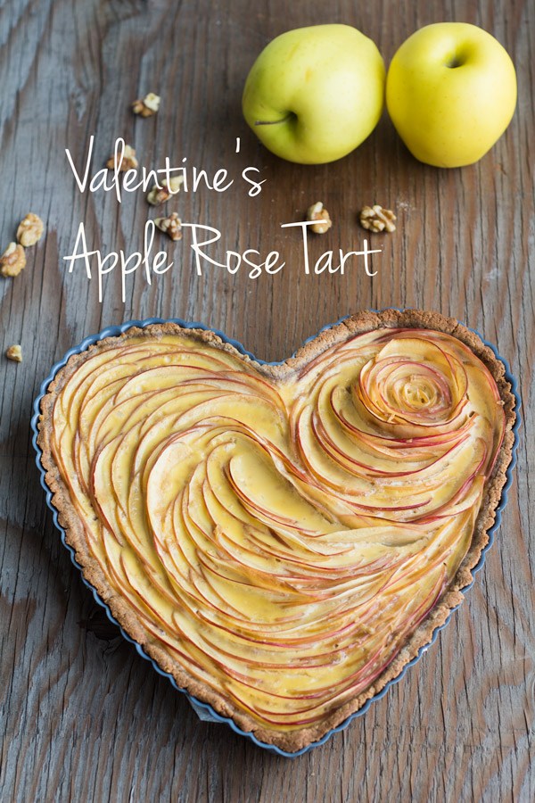 Valentine's Apple Rose Tart