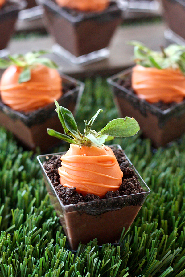 Carrot Patch Dirt Pudding Cups