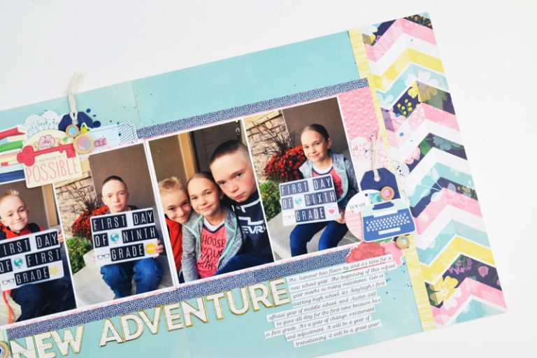 Double Page Multi Photo Layout with Video Tutorial – Stamp & Scrapbook EXPO