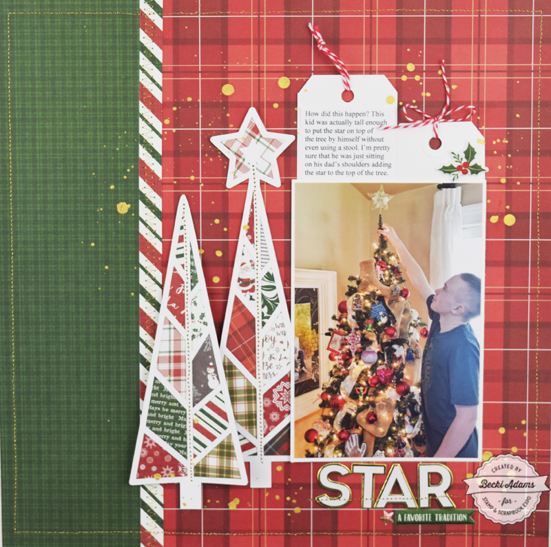 Holiday Scrapbooking with Cut files by Becki Adams for @scrapbookexpo