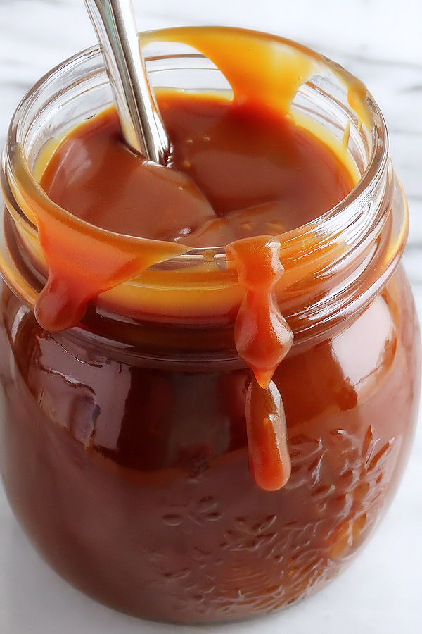 Homemade Salted Caramel Sauce - Stamp