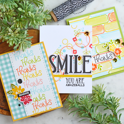 3 Ways to Create Stamped Backgrounds for Cards by  Amy Sheffer