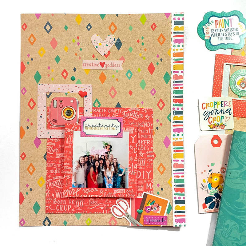 Crafty Girls Scrapbook Layout Keep It Simple Paper Crafts