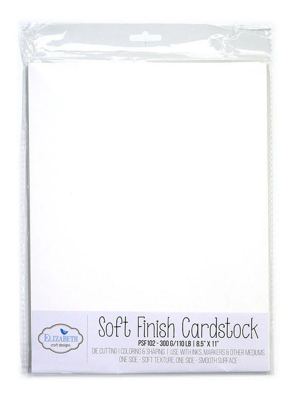 Elizabeth Crafts Soft Finish Cardstock: 8.5″ x 11″; one sheet