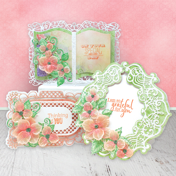 _Delicate Vellum Floral Shaped Cards