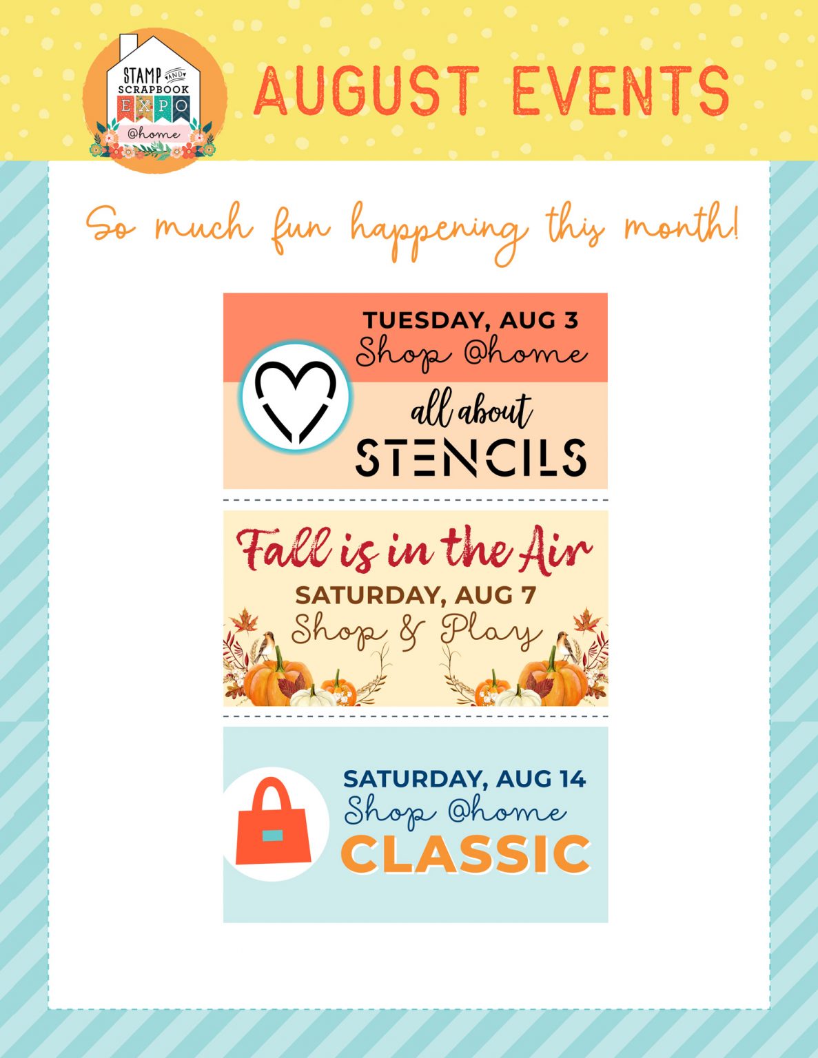 Join us in August! – Stamp & Scrapbook EXPO