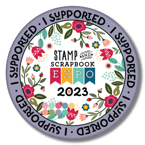 2023ISupportedButtonBEVELED Stamp & Scrapbook EXPO