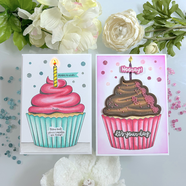 _Candle Light & Shaker Cupcake Cards