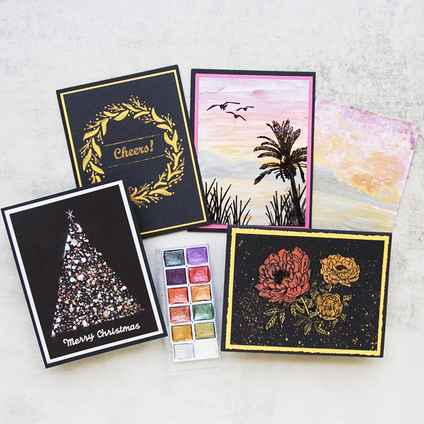 _Metallic Watercolor Techniques for Card Makers