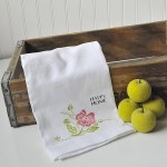 Craft Fancy stamped dish towel