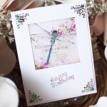 Stamp On It dragonfly card